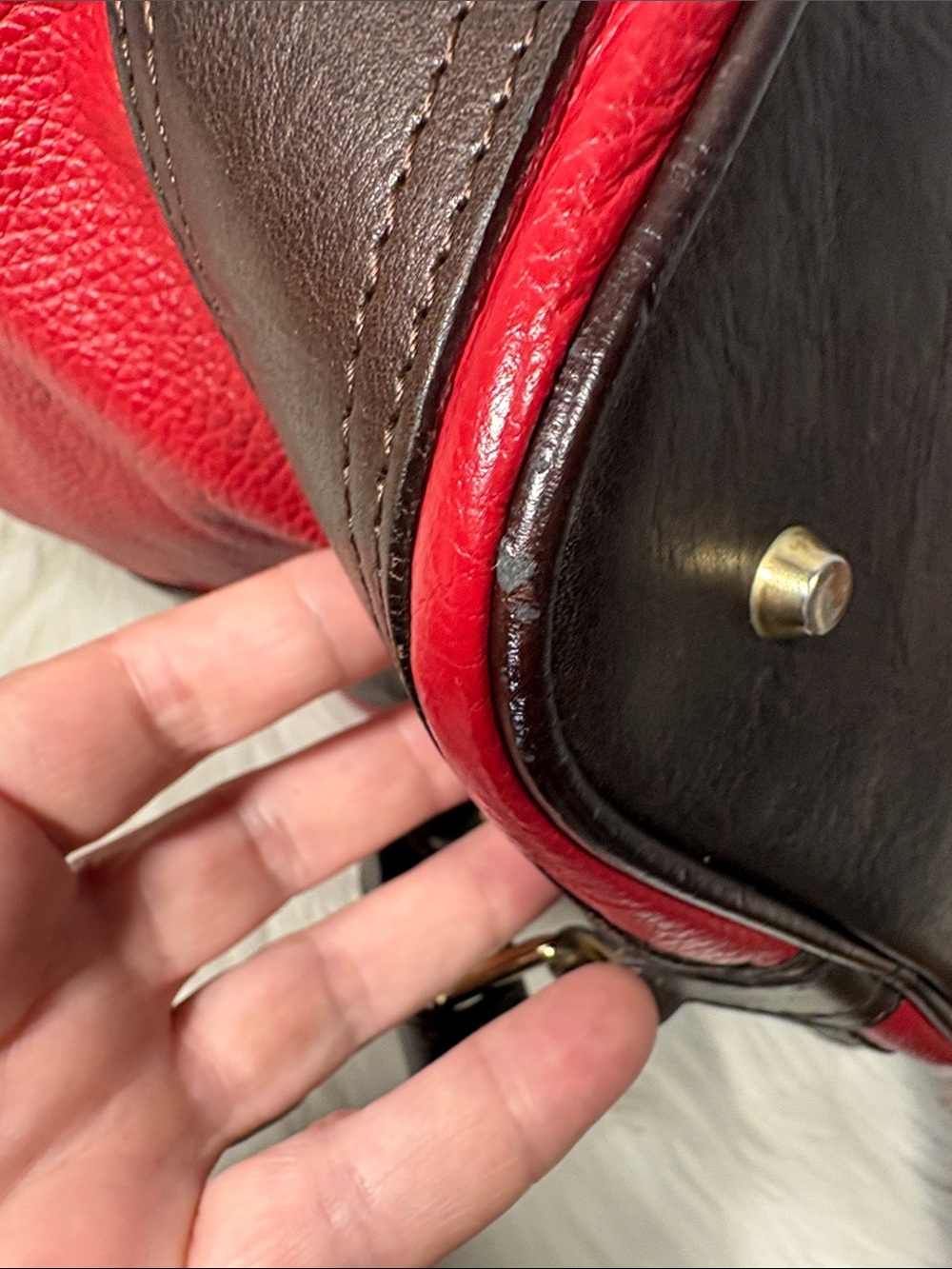 Valentina Italian Pebbled Leather Sling Bag Backpack Purse - Picture 16 of 16